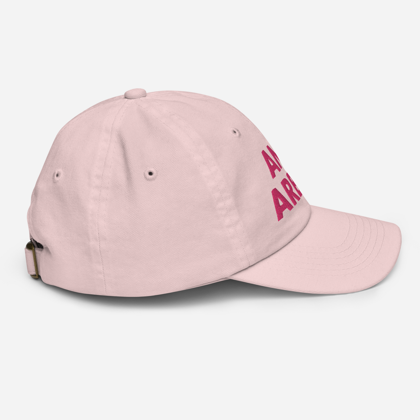 'Ann Arbor' Youth Baseball Cap | Pink Embroidery