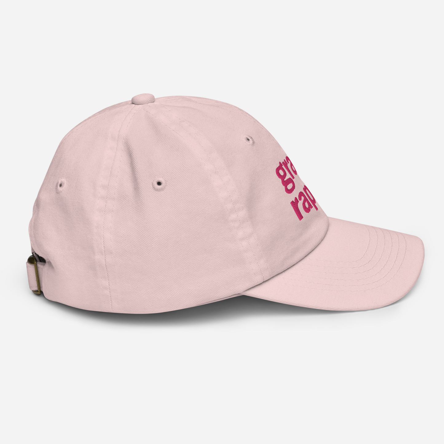 'Grand Rapids' Youth Baseball Cap (Hypermarket Parody) | Pink Embroidery