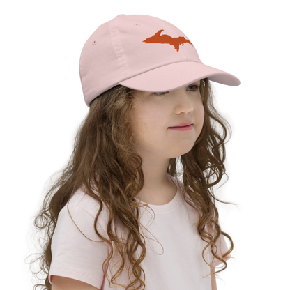 Michigan Upper Peninsula Youth Baseball Cap (w/ Orange UP Outline)