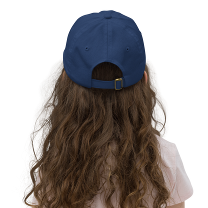 'Detroit Michigan' Youth Baseball Cap (w/ Michigan Outline)