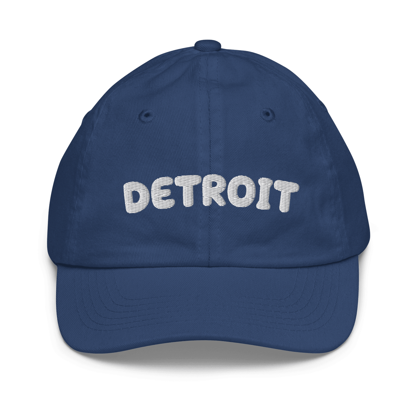 'Detroit' Youth Baseball Cap (Kid's Font) - Circumspice Michigan