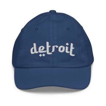 'Detroit' Youth Baseball Cap (Arabic-Style Font) - Circumspice Michigan