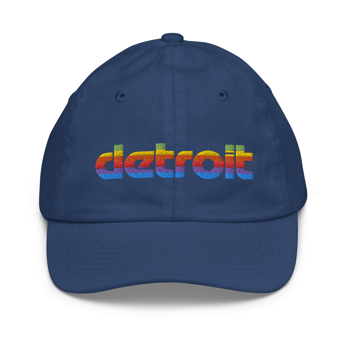 'Detroit' Youth Baseball Cap (Pomaceous 1980s Computer Parody) - Circumspice Michigan