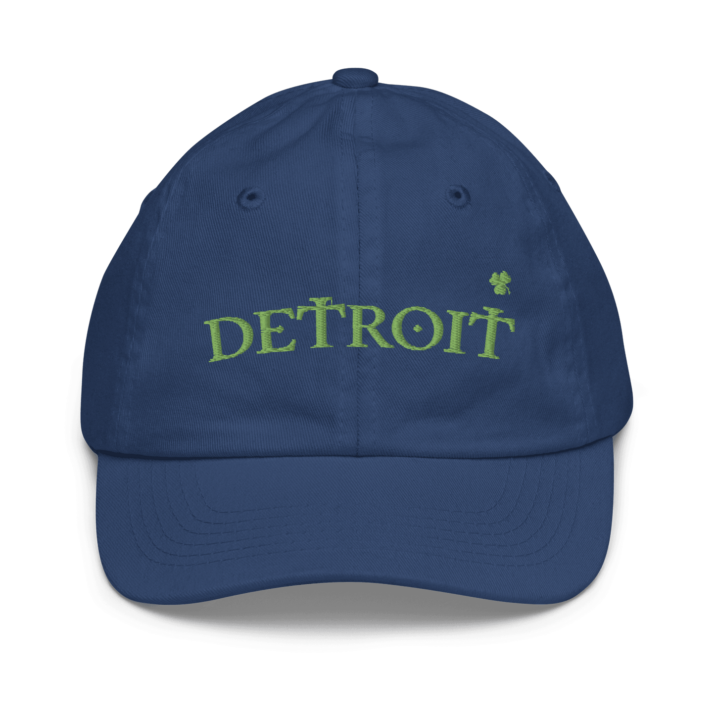 'Detroit' Youth Baseball Cap (Irish Font w/Shamrock) - Circumspice Michigan