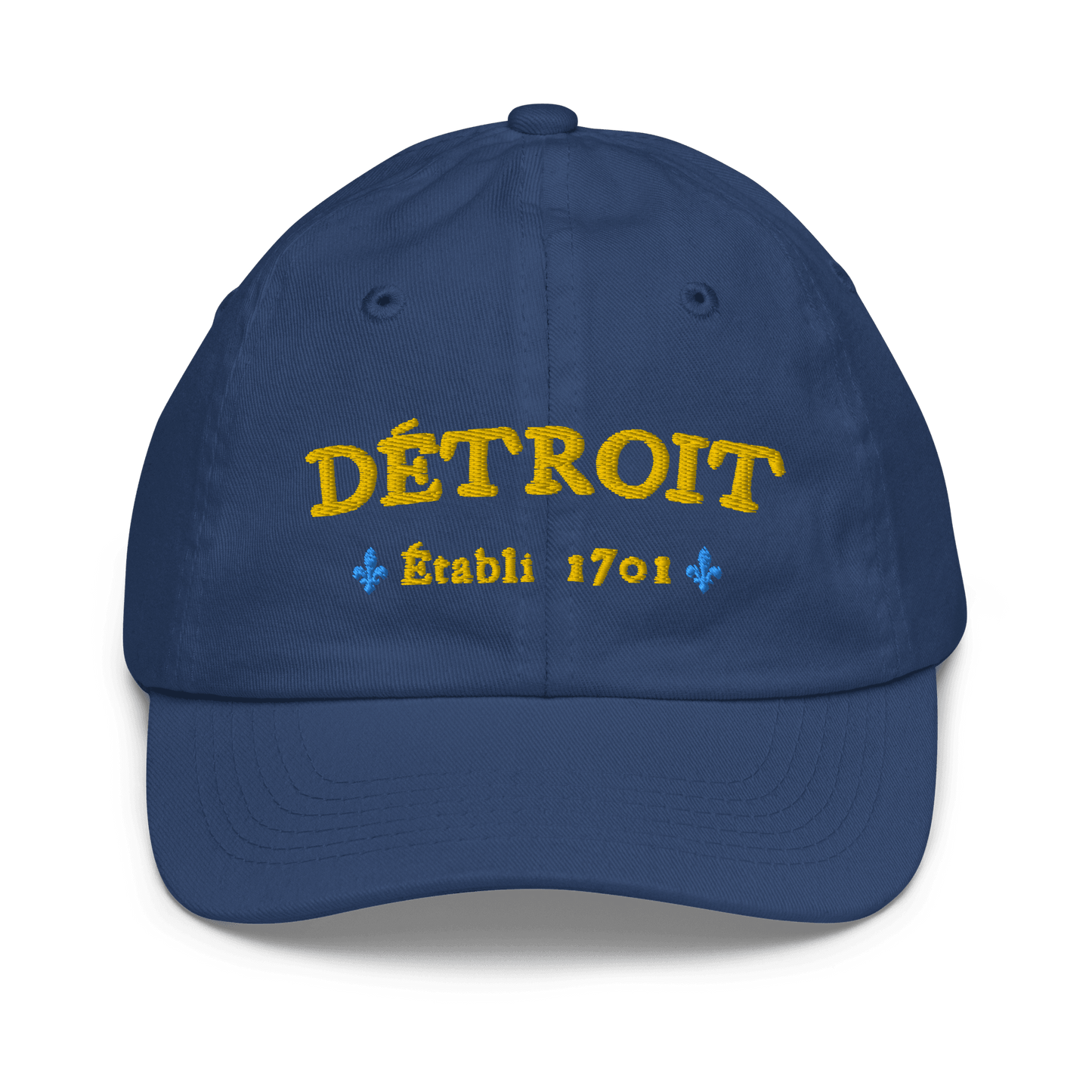 'Détroit Établi 1701' Youth Baseball Cap - Circumspice Michigan