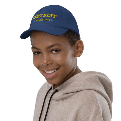 'Détroit Établi 1701' Youth Baseball Cap - Circumspice Michigan