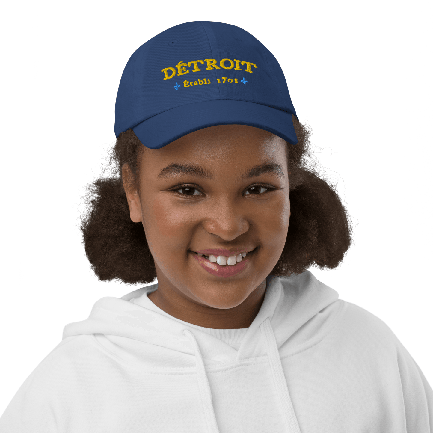 'Détroit Établi 1701' Youth Baseball Cap - Circumspice Michigan