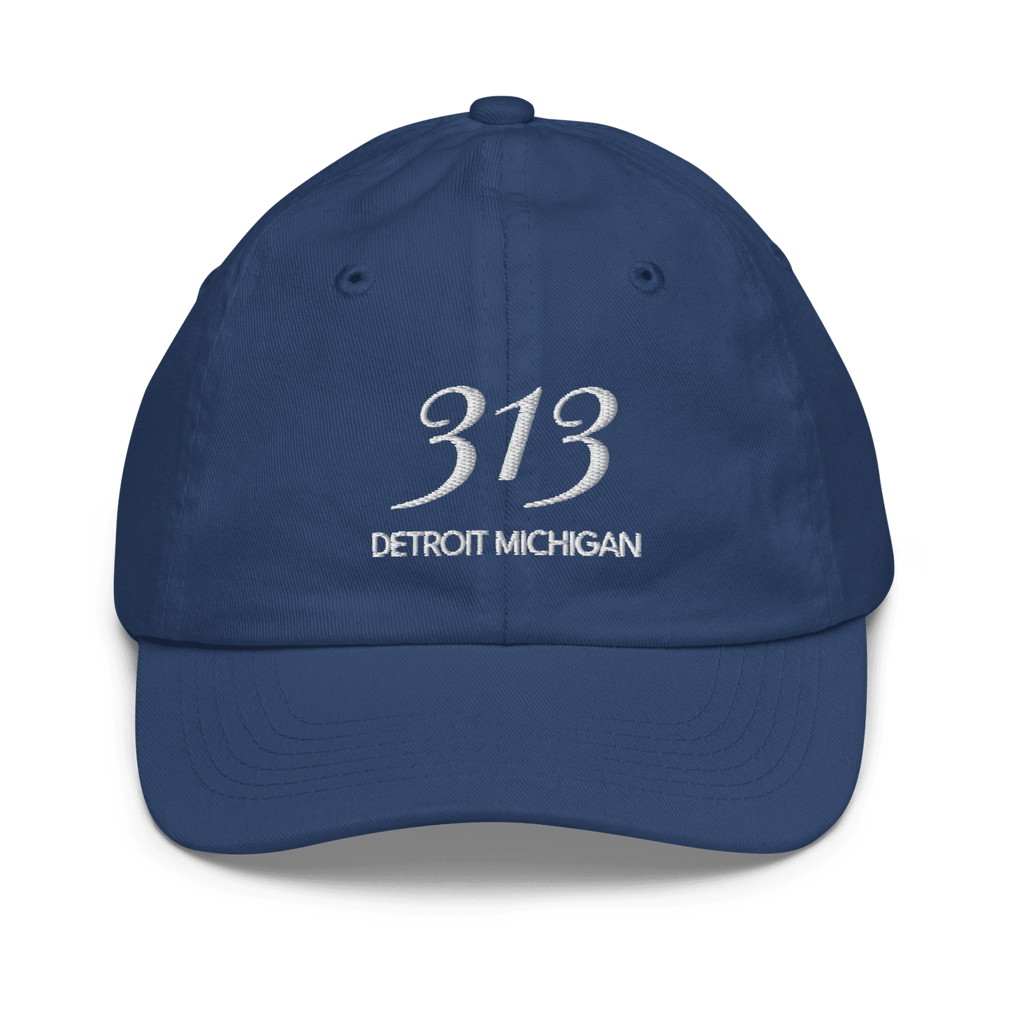 '313 Detroit Michigan' Youth Baseball Cap - Circumspice Michigan