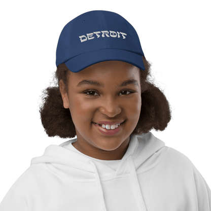 'Detroit' Youth Baseball Cap (Hebrew-Style Font) - Circumspice Michigan