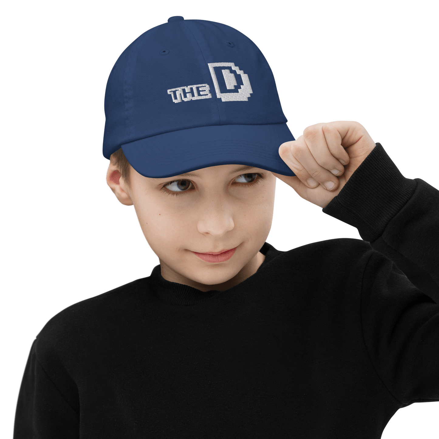 Detroit 'The D' Youth Baseball Cap (Arcade Font) - Circumspice Michigan