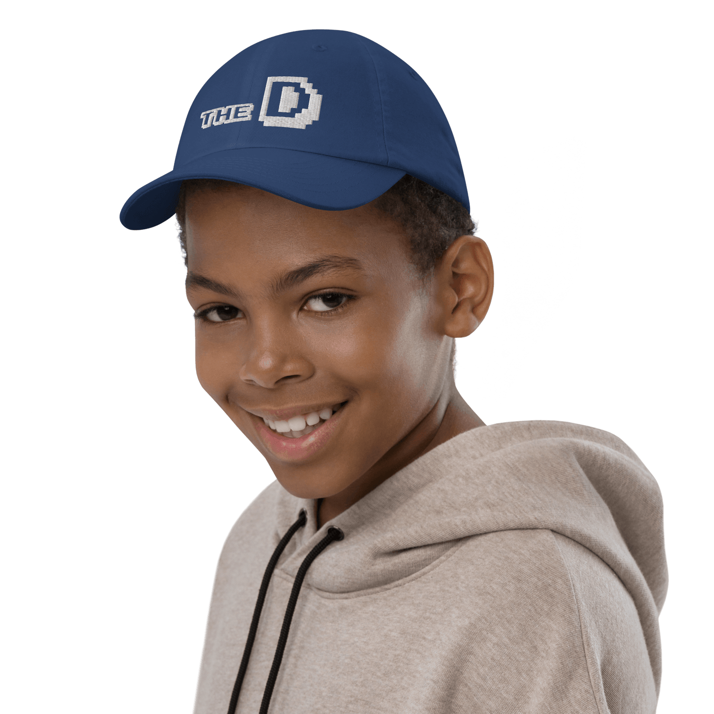 Detroit 'The D' Youth Baseball Cap (Arcade Font) - Circumspice Michigan