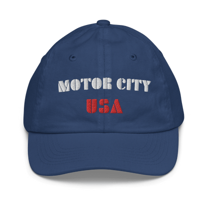 'Motor City USA' Youth Baseball Cap - Circumspice Michigan