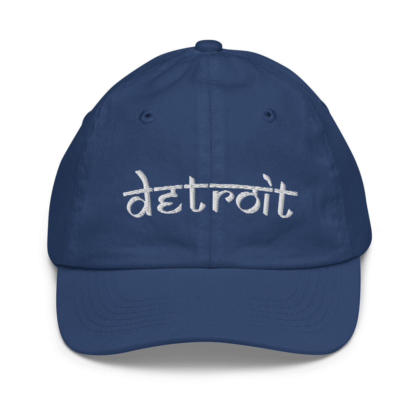 'Detroit' Youth Baseball Cap (South Asian-Style Font) - Circumspice Michigan