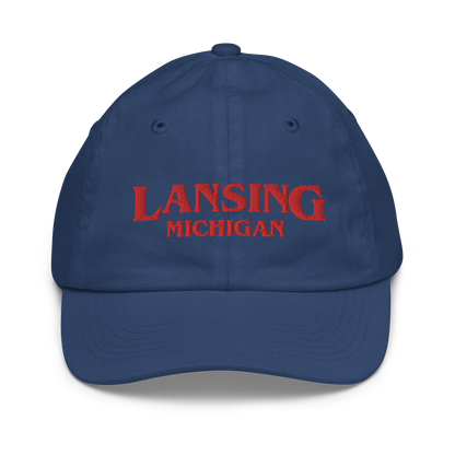 'Lansing Michigan' Youth Baseball Cap (1980s Drama Parody)