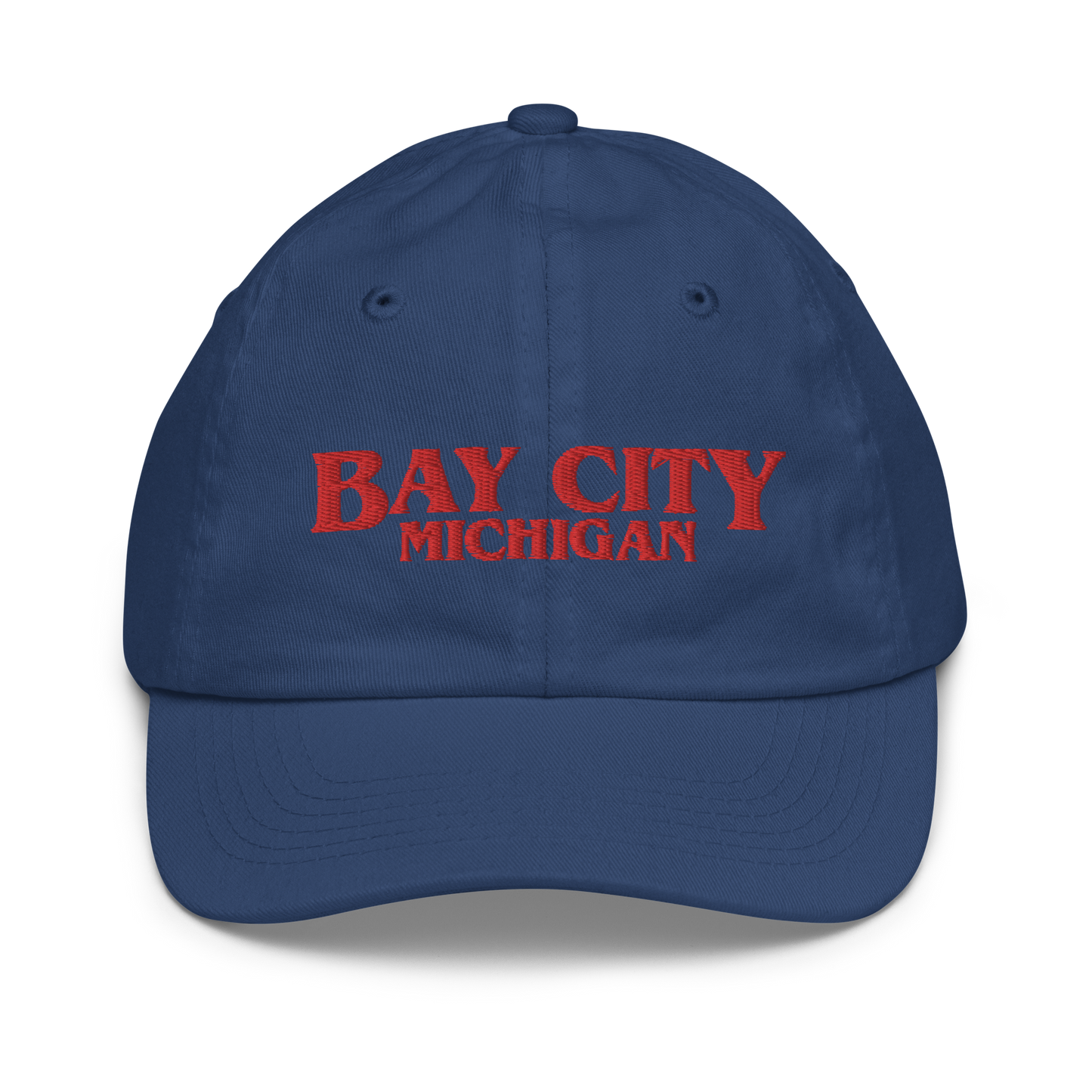 'Bay City Michigan' Youth Baseball Cap (1980s Drama Parody)