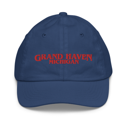 'Grand Haven Michigan' Youth Baseball Cap (1980s Drama Parody)