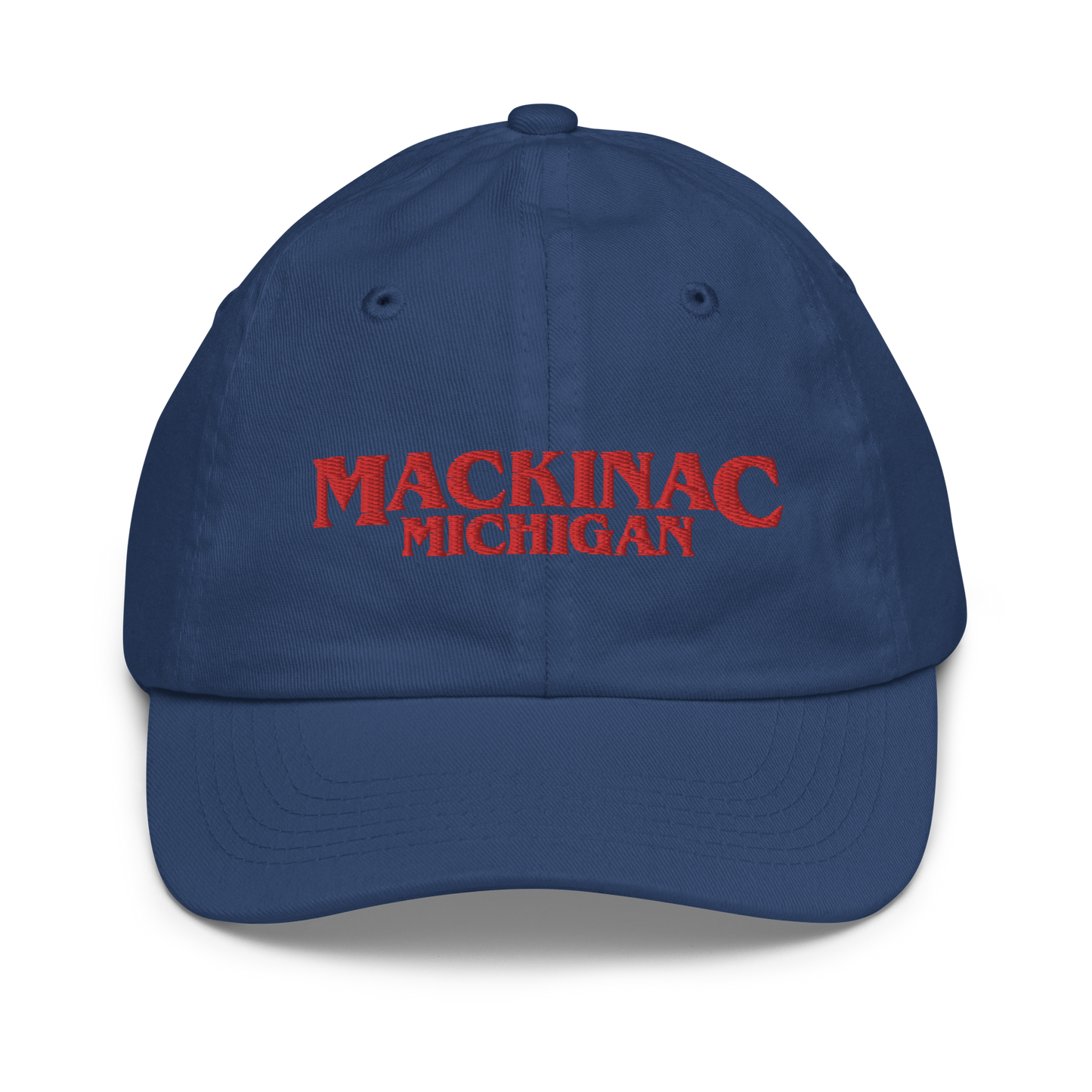 'Mackinac Michigan' Youth Baseball Cap (1980s Drama Parody)