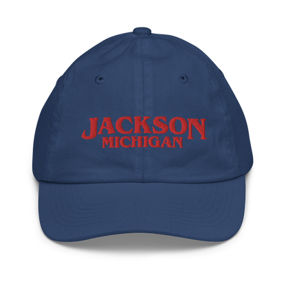 'Jackson Michigan' Youth Baseball Cap (1980s Drama Parody)