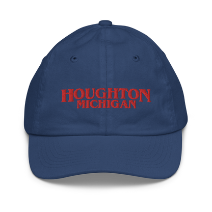 'Houghton Michigan' Youth Baseball Cap (1980s Drama Parody)