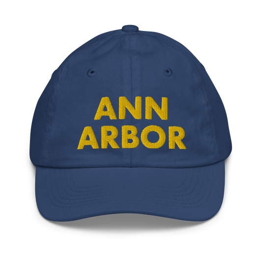 'Ann Arbor' Youth Baseball Cap | Gold Embroidery