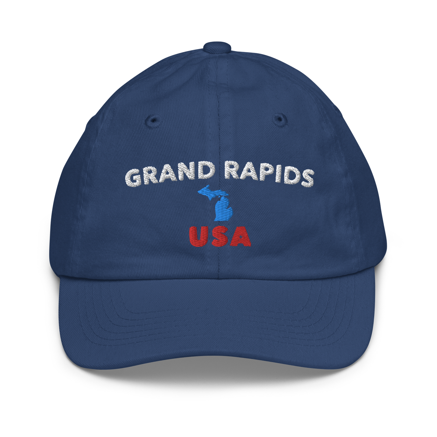 'Grand Rapids USA' Youth Baseball Cap (w/ Michigan Outline)