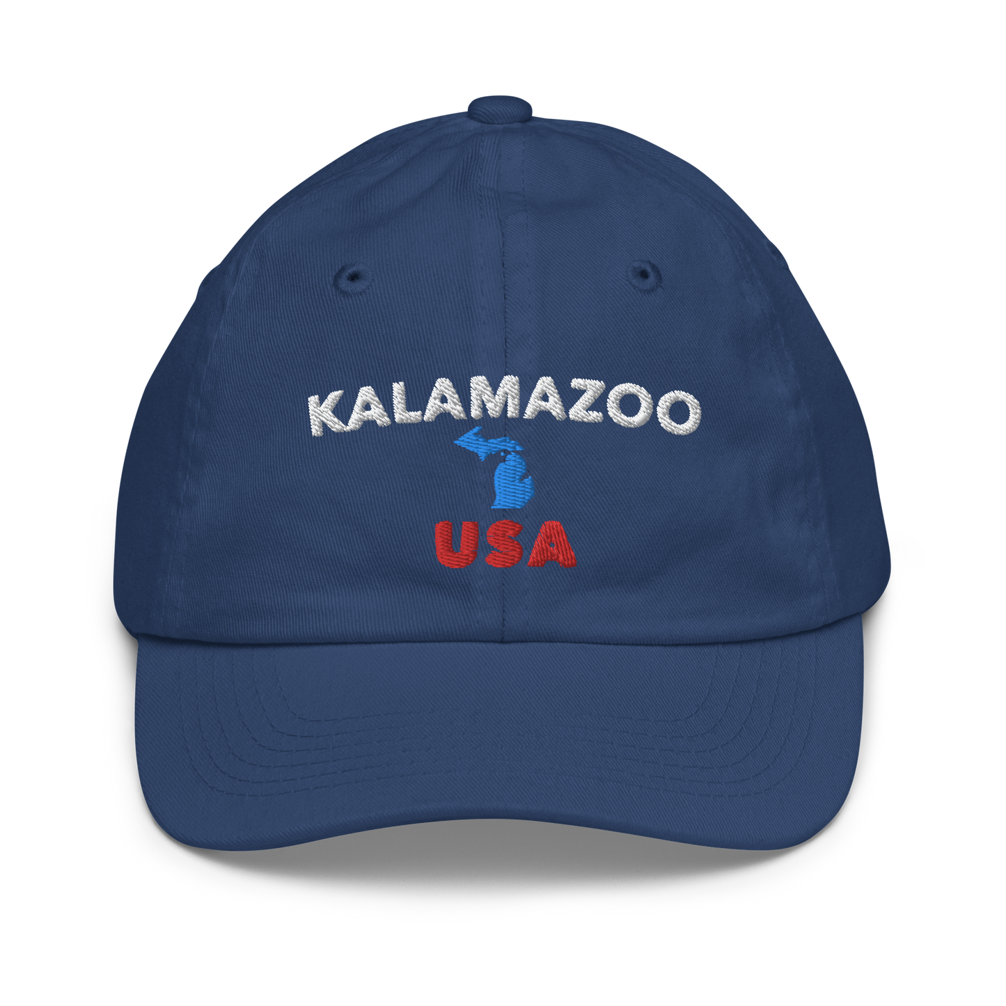 'Kalamazoo USA' Youth Baseball Cap (w/ Michigan Outline)