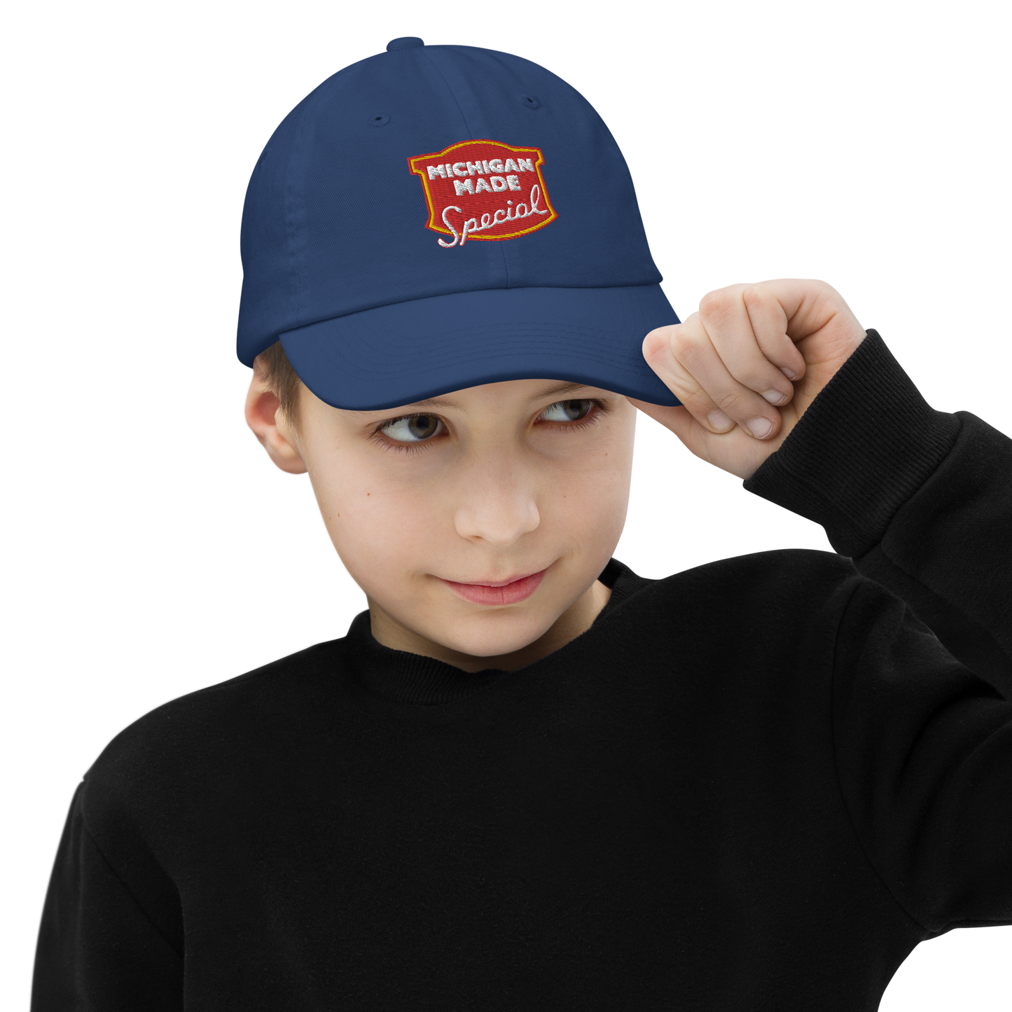 'Michigan Made' Youth Baseball Cap (Potato Chip Parody)