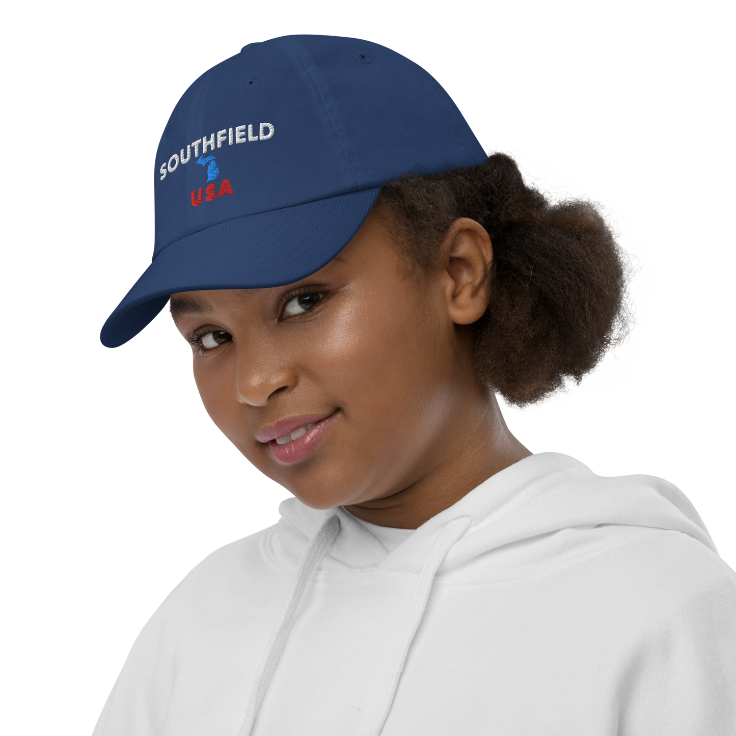 'Southfield USA' Youth Baseball Cap (w/ Michigan Outline)