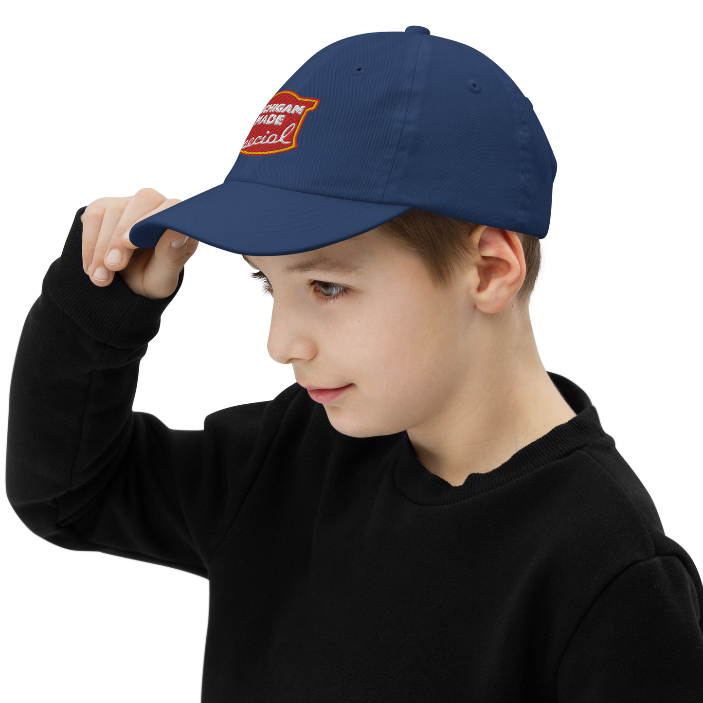 'Michigan Made' Youth Baseball Cap (Potato Chip Parody)