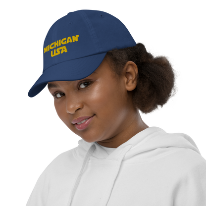 'Michigan USA' Youth Baseball Cap (Epic Sci-Fi Parody)