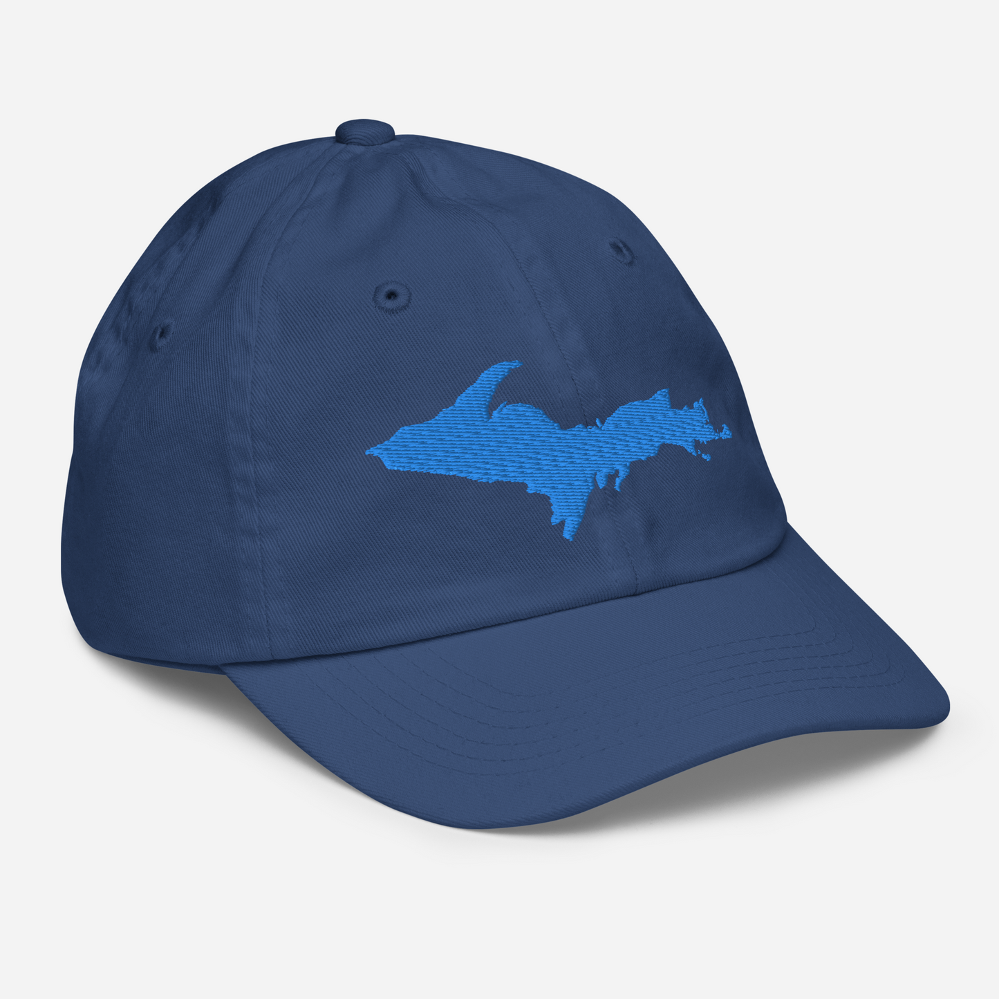 Michigan Upper Peninsula Youth Baseball Cap (w/ Azure UP Outline)