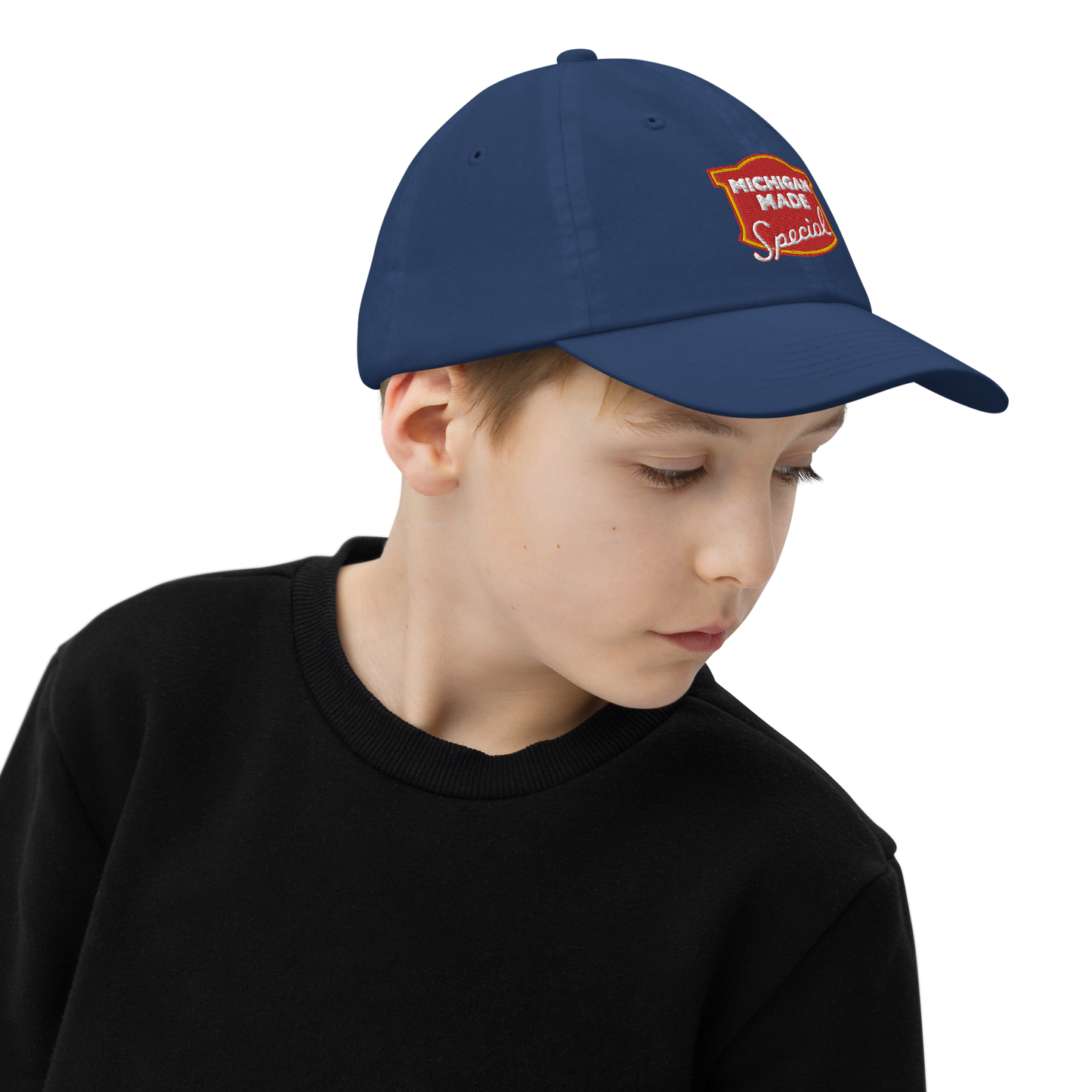 'Michigan Made' Youth Baseball Cap (Potato Chip Parody)