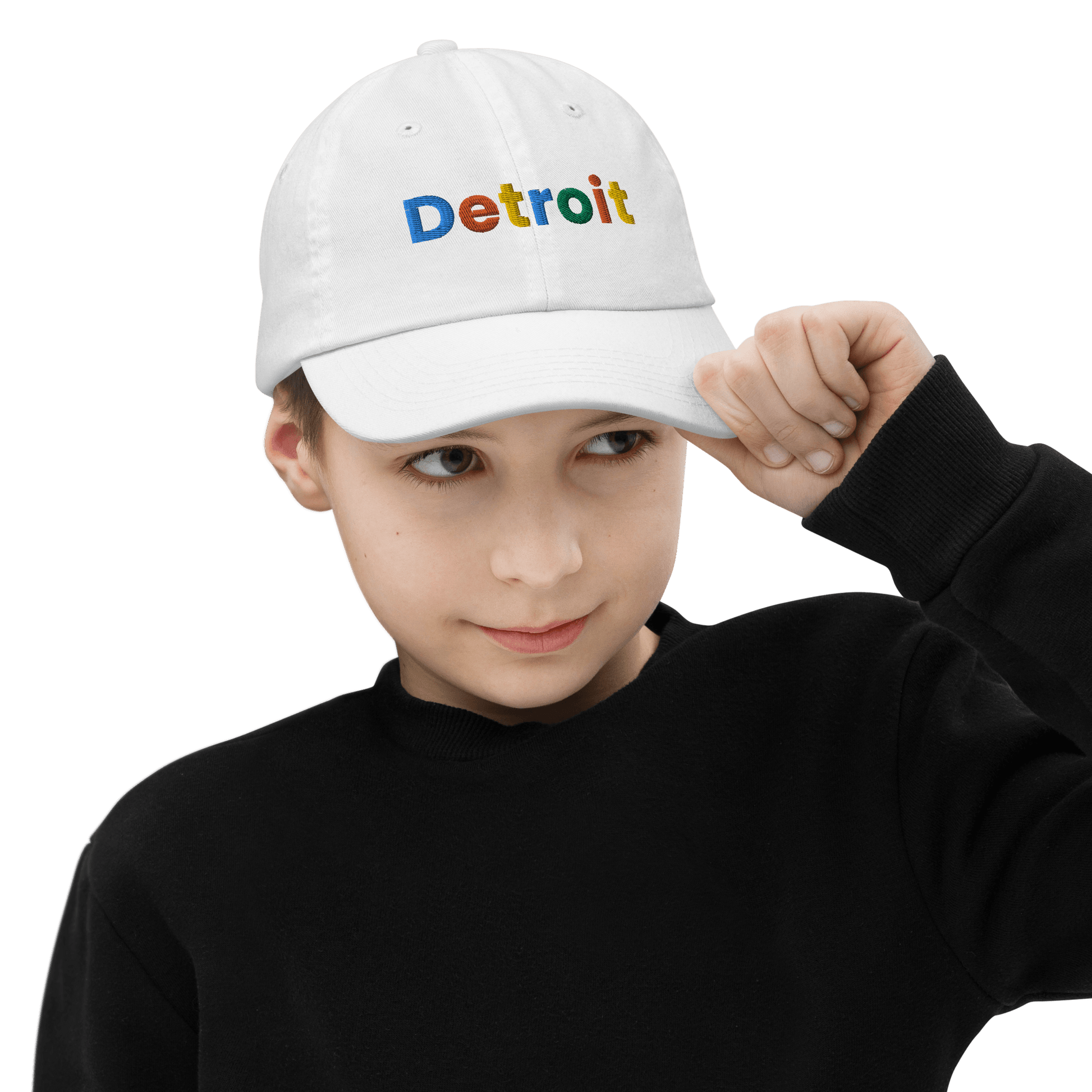 'Detroit' Youth Baseball Cap (Search Engine Parody) - Circumspice Michigan