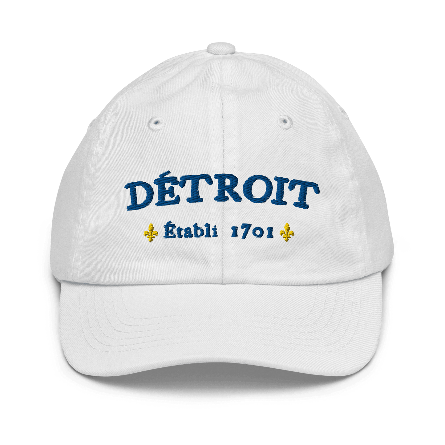 'Détroit Établi 1701' Youth Baseball Cap - Circumspice Michigan