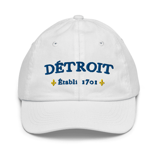 'Détroit Établi 1701' Youth Baseball Cap - Circumspice Michigan