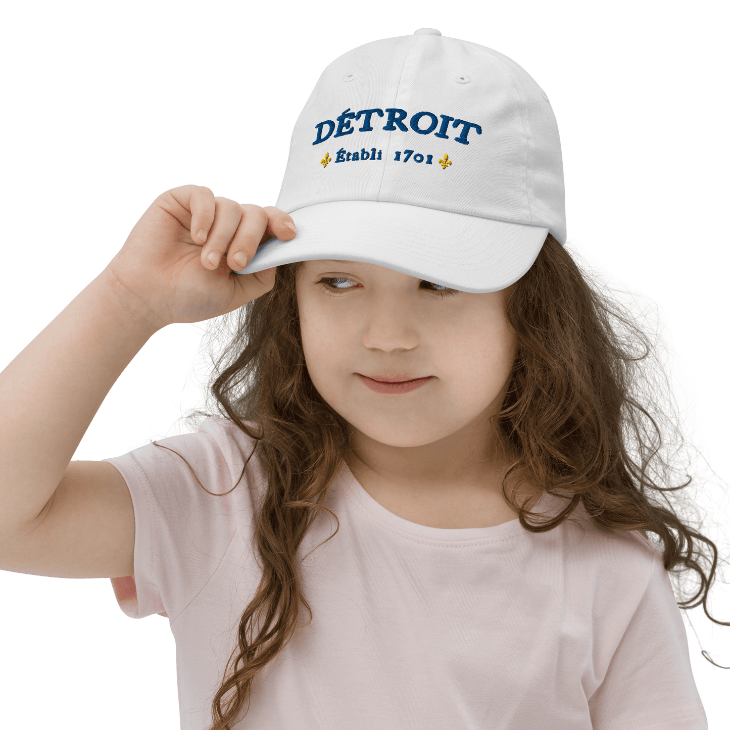 'Détroit Établi 1701' Youth Baseball Cap - Circumspice Michigan