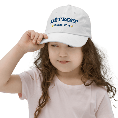 'Détroit Établi 1701' Youth Baseball Cap - Circumspice Michigan