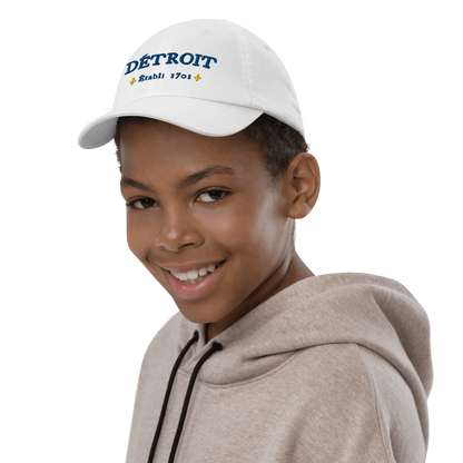 'Détroit Établi 1701' Youth Baseball Cap - Circumspice Michigan