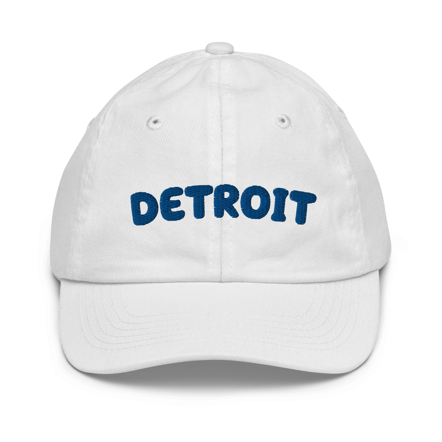 'Detroit' Youth Baseball Cap (Kid's Font) - Circumspice Michigan