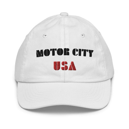 'Motor City USA' Youth Baseball Cap - Circumspice Michigan