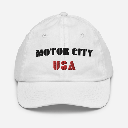 'Motor City USA' Youth Baseball Cap - Circumspice Michigan