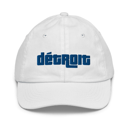 'Détroit' Youth Baseball Cap (1970s Font) - Circumspice Michigan