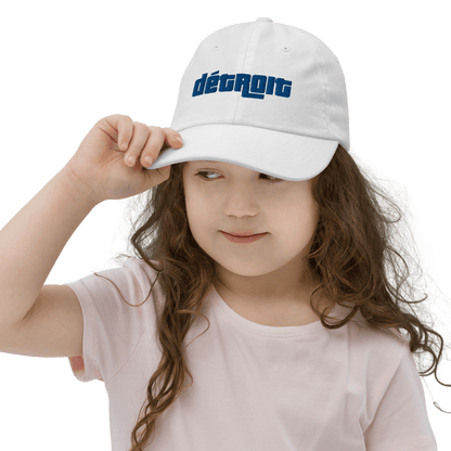 'Détroit' Youth Baseball Cap (1970s Font) - Circumspice Michigan