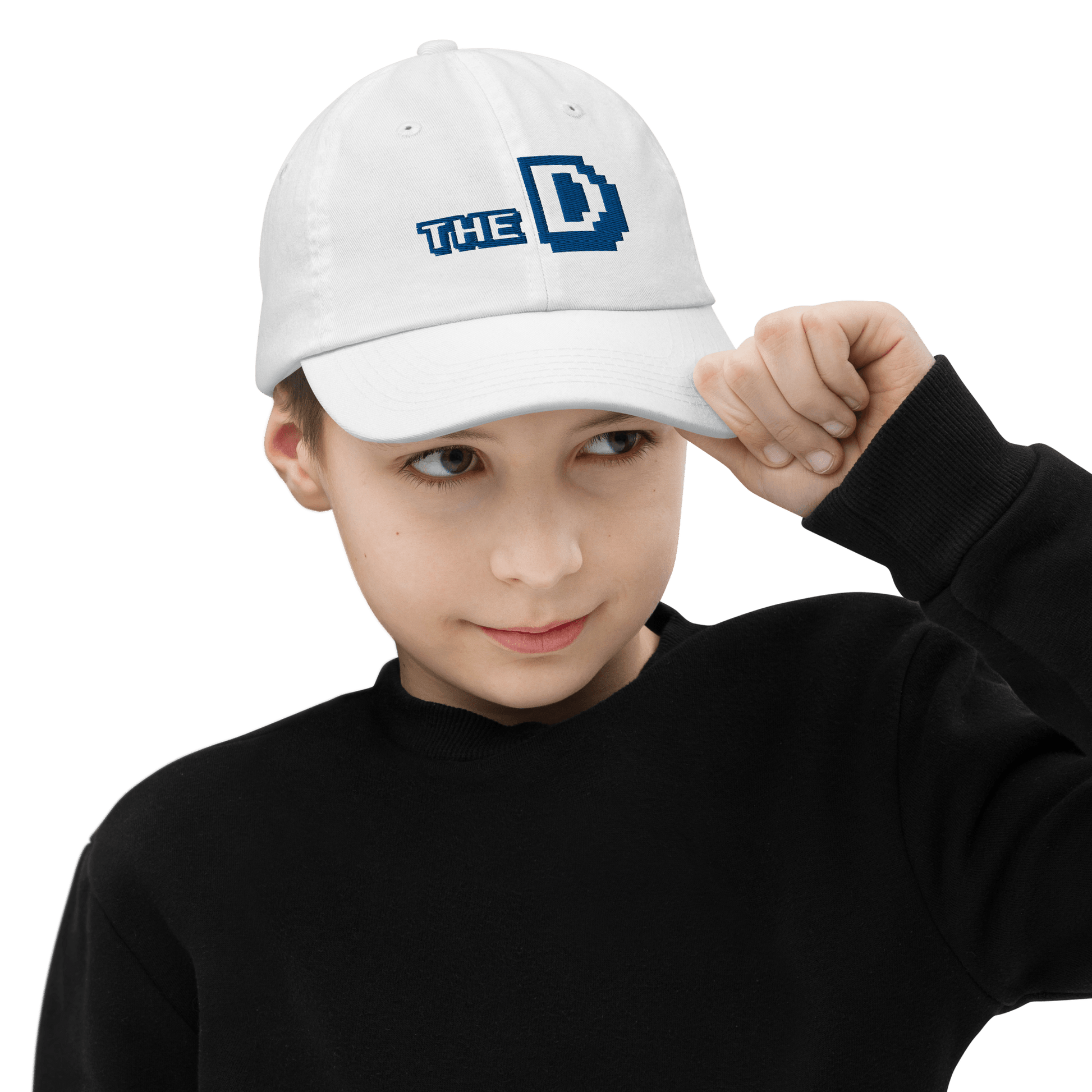 Detroit 'The D' Youth Baseball Cap (Arcade Font) - Circumspice Michigan