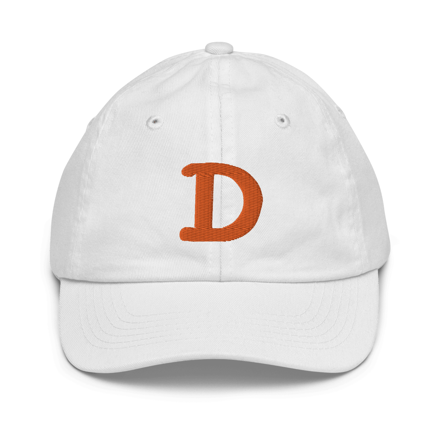 Detroit 'Old French D' Youth Baseball Cap | Orange Embroidery - Circumspice Michigan