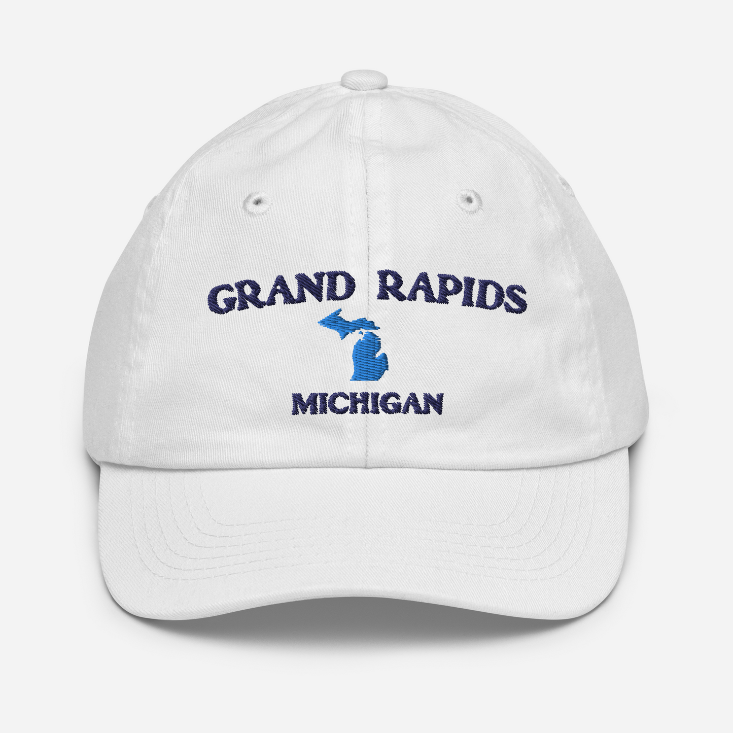 'Grand Rapids' Youth Baseball Cap (w/ Michigan Outline)