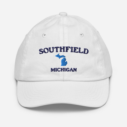 'Southfield Michigan' Youth Baseball Cap (w/ Michigan Outline)