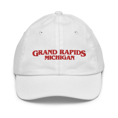 'Grand Rapids Michigan' Youth Baseball Cap (1980s Drama Parody)