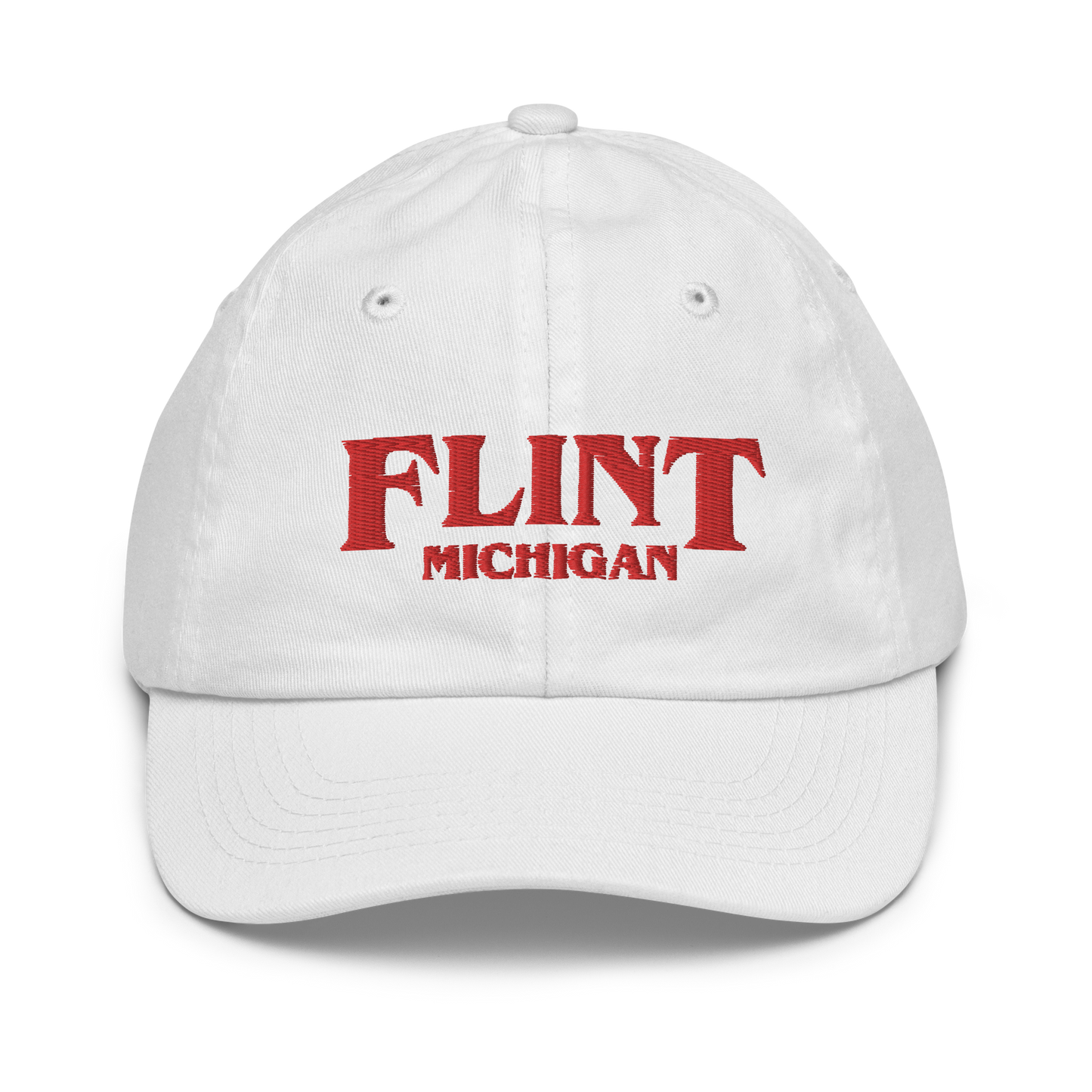 'Flint Michigan' Youth Baseball Cap (1980s Drama Parody)