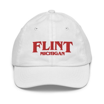 'Flint Michigan' Youth Baseball Cap (1980s Drama Parody)
